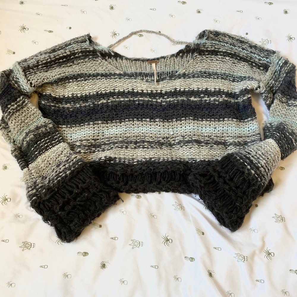Cropped free people sweater